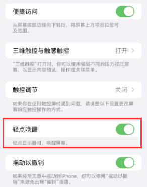 叙永苹果授权维修站分享iPhone轻点无法唤醒怎么办 