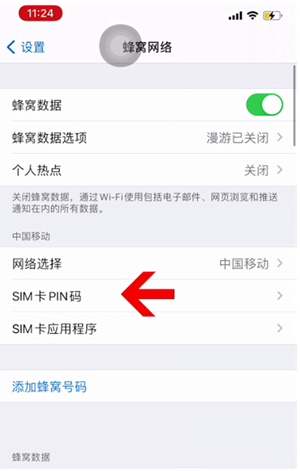 叙永苹果14维修网分享如何给iPhone14的SIM卡设置密码 